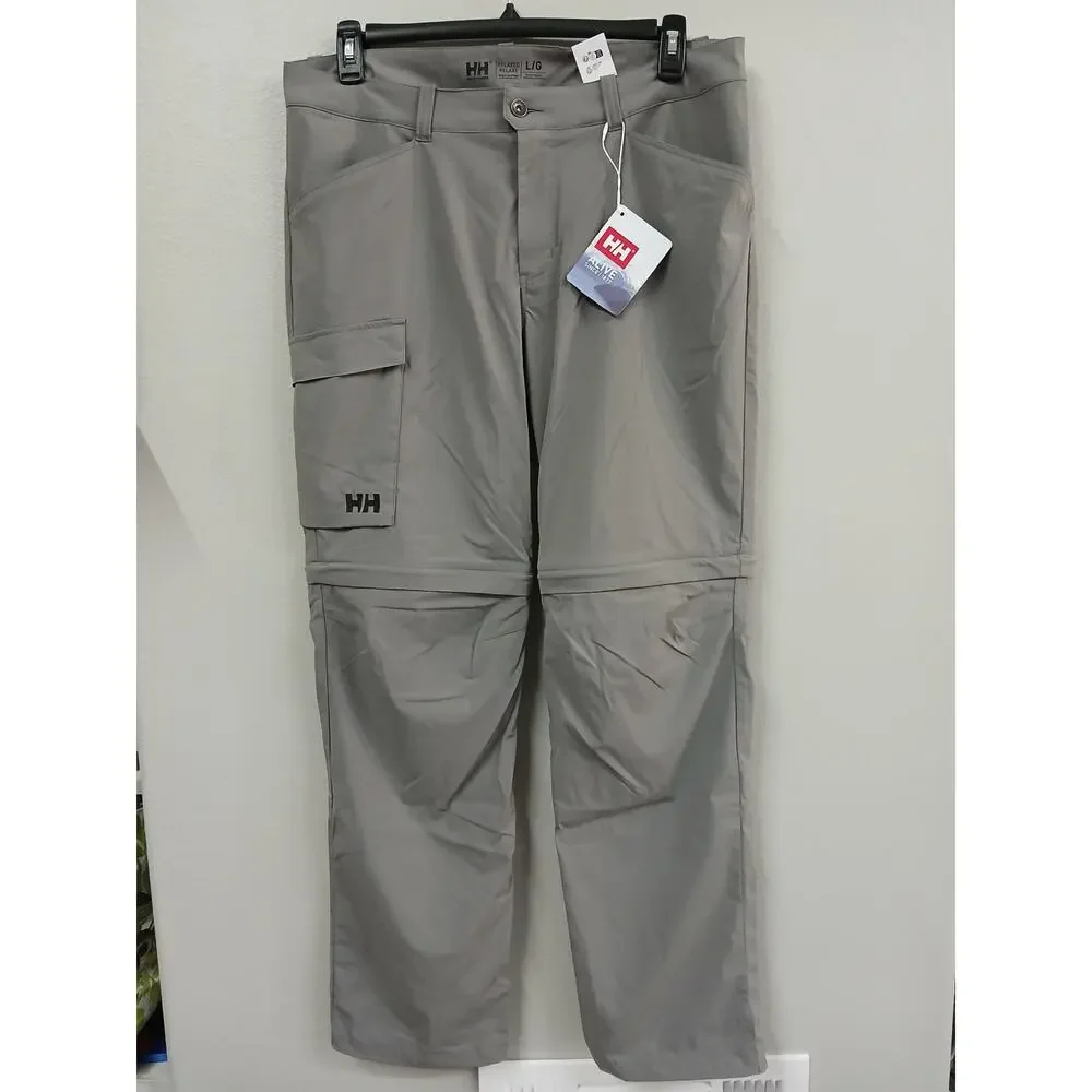 Helly Hansen relaxed fit Men’s Elv Light Zip Off Tur Pants size lg